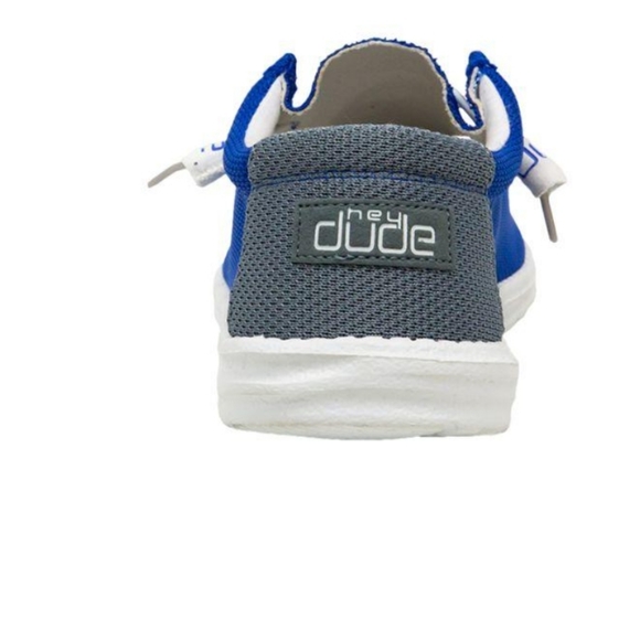 Hey Dude Wally Mebs Sox Go Blue Shoes - Picture 6 of 9